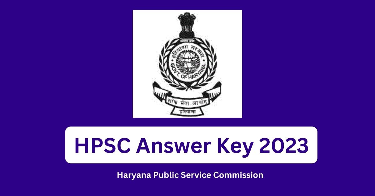 HPSC Answer Key 2023